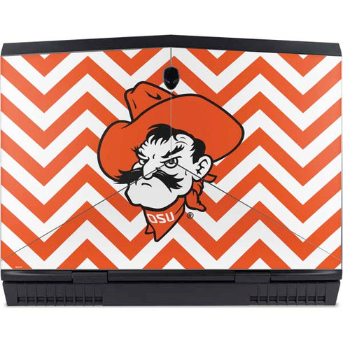 Oklahoma State University Chevron Print Dell Alienware Skin
